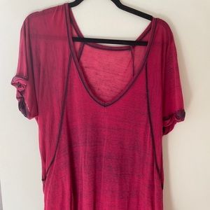 FREE PEOPLE Silky Distressed T-Shirt